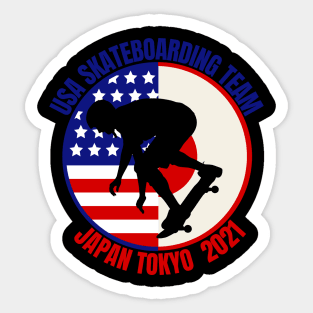 Usa Skateboarding Team Sticker